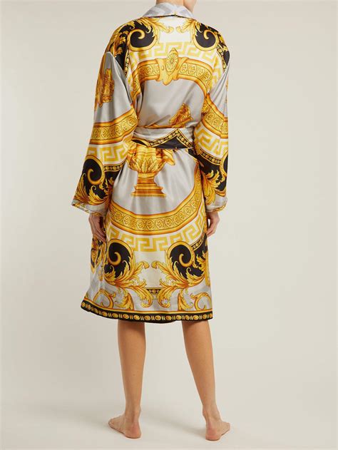 versace silk robe women& 39|versace robe cost.